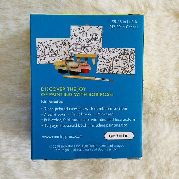 Bob Ross Bundle Mini Art Kit and Adult Low-Cut 2-pairs Socks  New - Picture 3 of 7